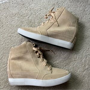 Sorel Out ‘N About Wedge Bootie Sneakers Nova Sand 8
